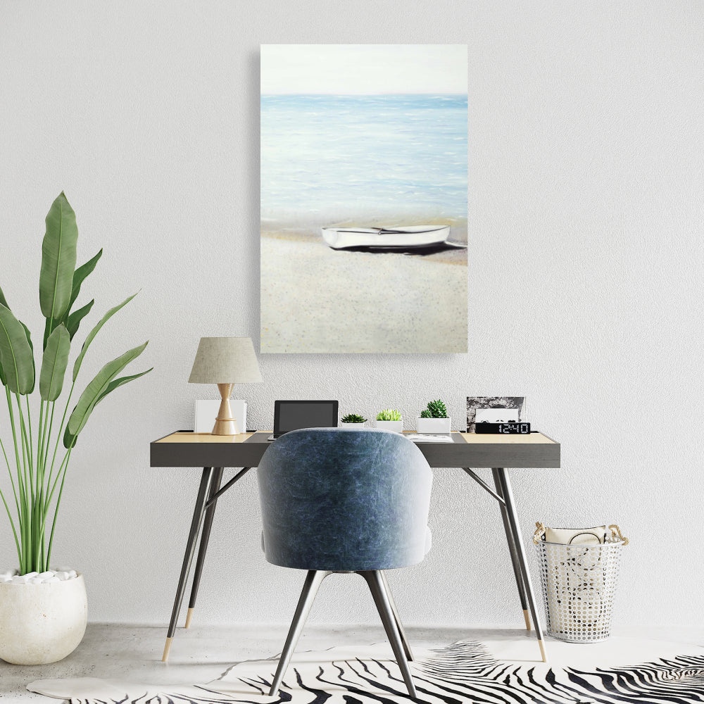 Toile bleu marine côtière au bord de la mer | Décoration d'intérieur