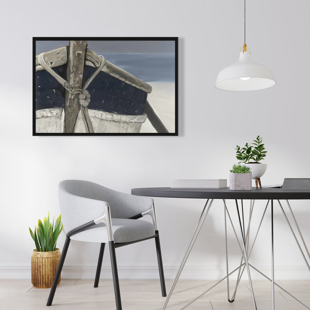 Toile « Bateau » bleu marine | Décoration murale