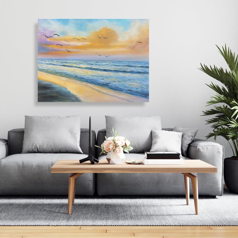 Breathtaking Tropical Sunset Canvas - Sea Bedroom Decor