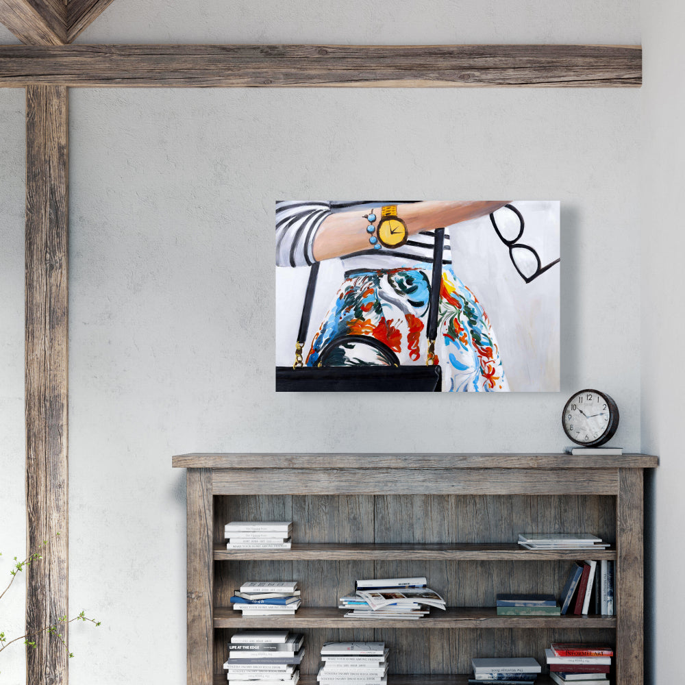 Fashionable Woman Canvas - Stylish Bedroom Wall Art Decor