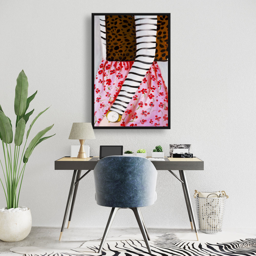 Fashionable Woman Canvas - Leopard Bag | Contemporary Decor