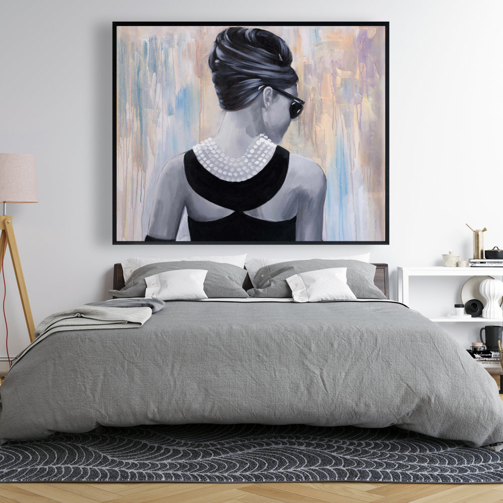 Audrey Hepburn Fashion Beauty Canvas - Home Decor Wall Art