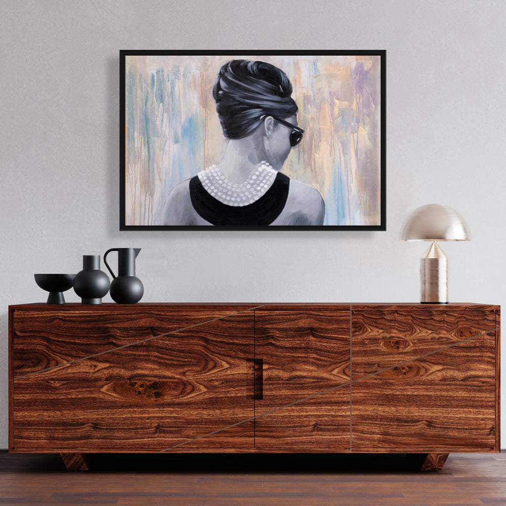 Audrey Hepburn Fashion Beauty Canvas - Home Decor Wall Art