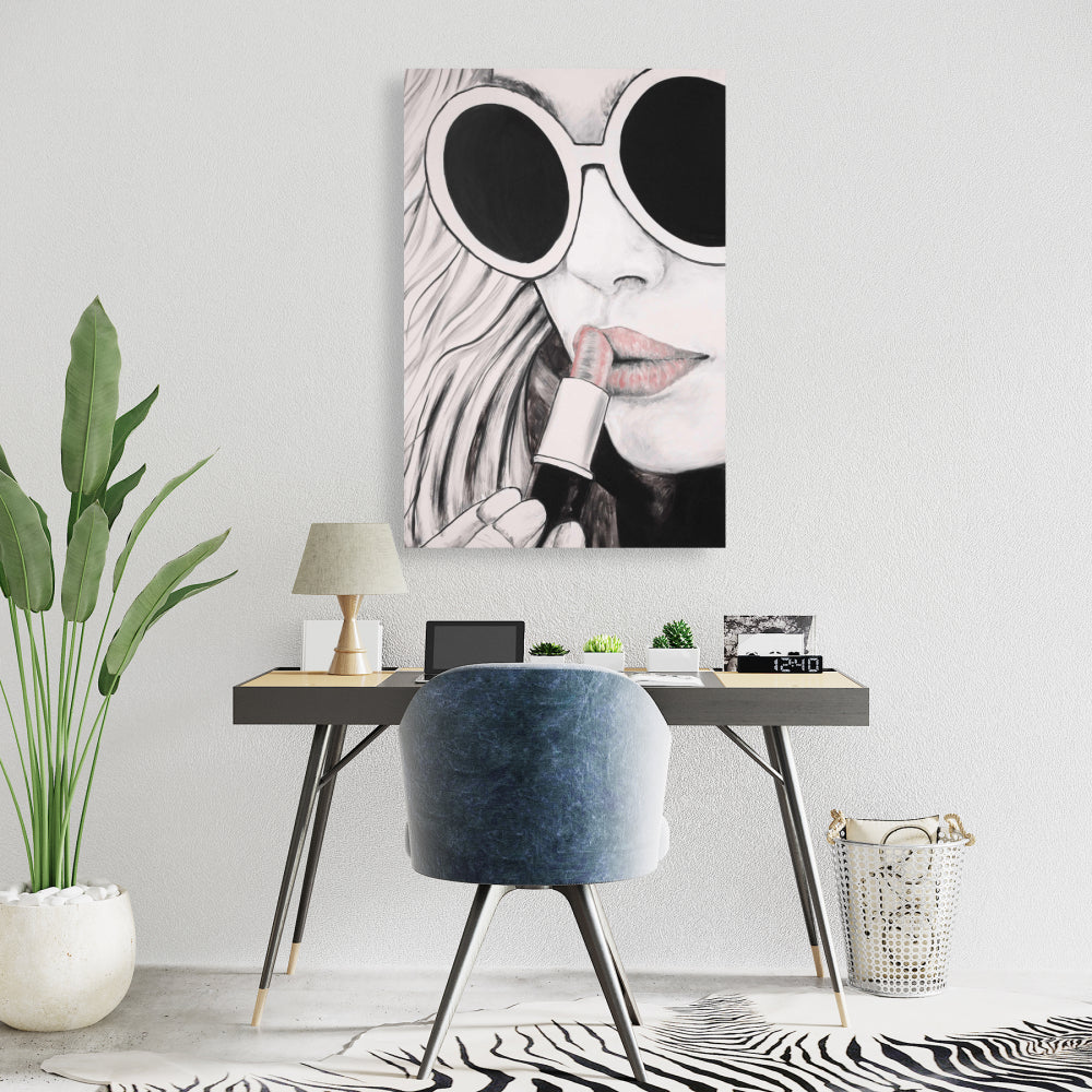 Incognito Figurative Canvas - Living Room Wall Art Decor