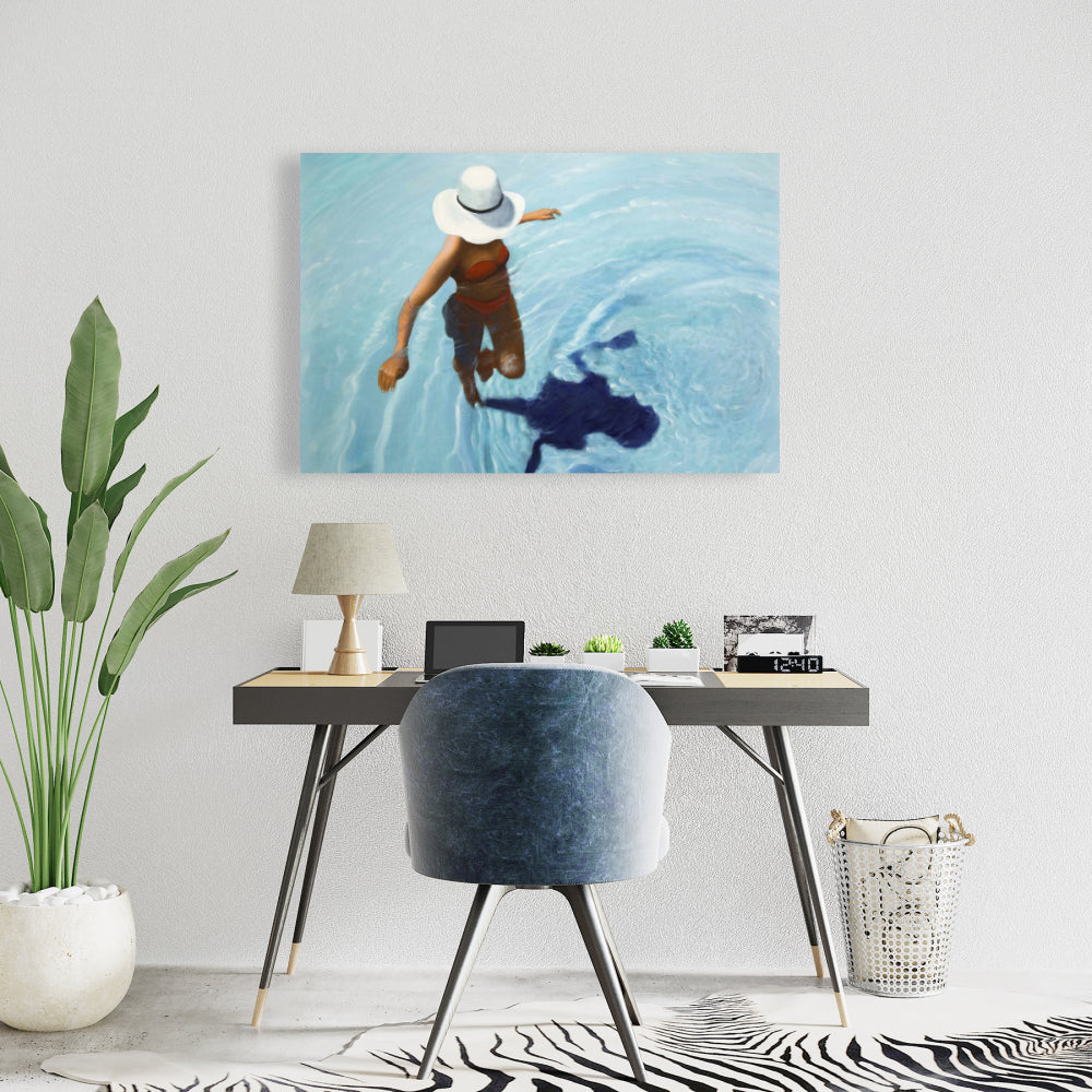 On Vacation Sea Bedroom Blue Canvas | Home Decor Wall Art