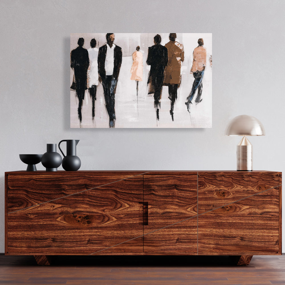 Toile de paysage de rue contemporain Avenue - Décoration d'intérieur