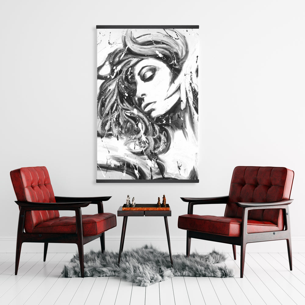 Dance All Night Woman Canvas | Contemporary Home Decor Art