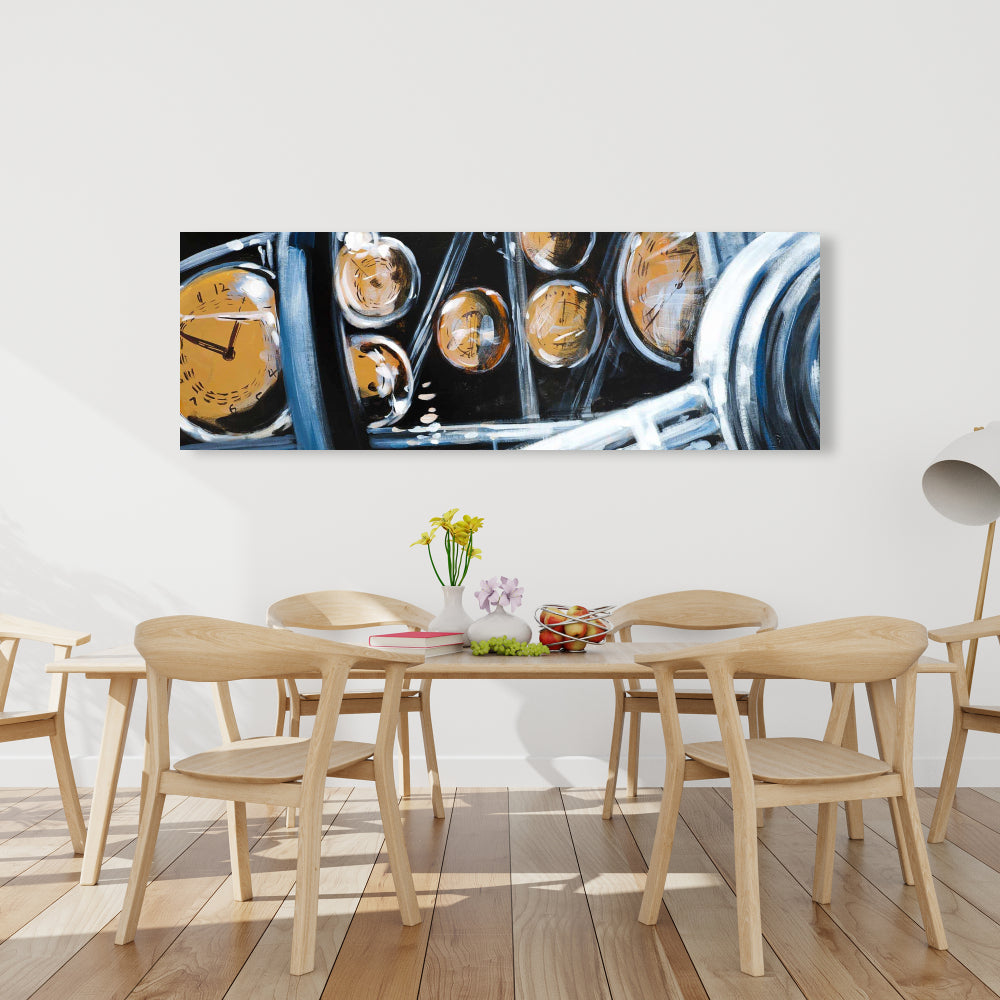 Vintage Car Interior Canvas | Contemporary Bedroom Decor