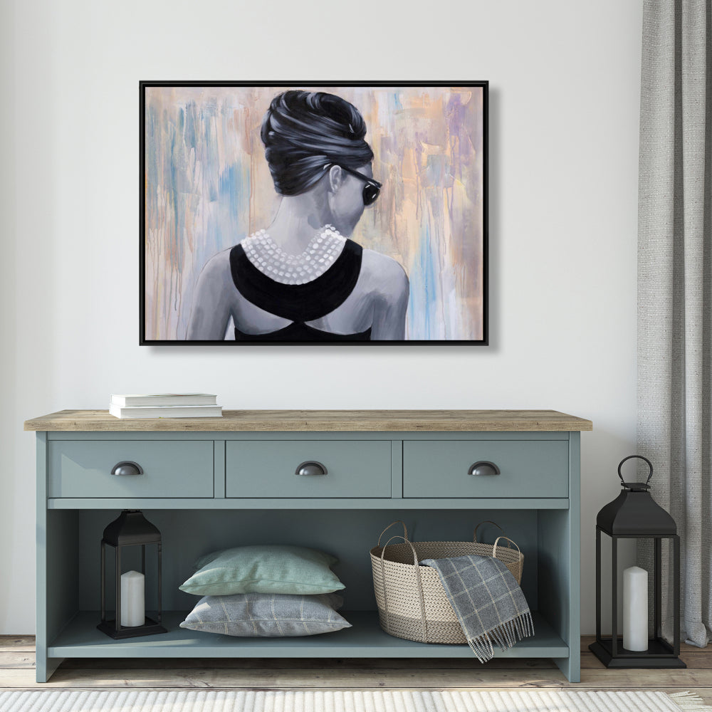 Audrey Hepburn Fashion Beauty Canvas - Home Decor Wall Art