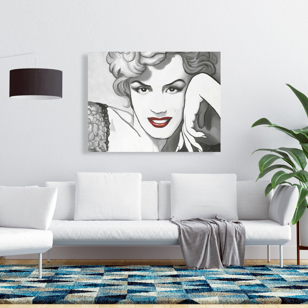 Toile Marilyn Monroe de style vintage - Décoration de chambre élégante