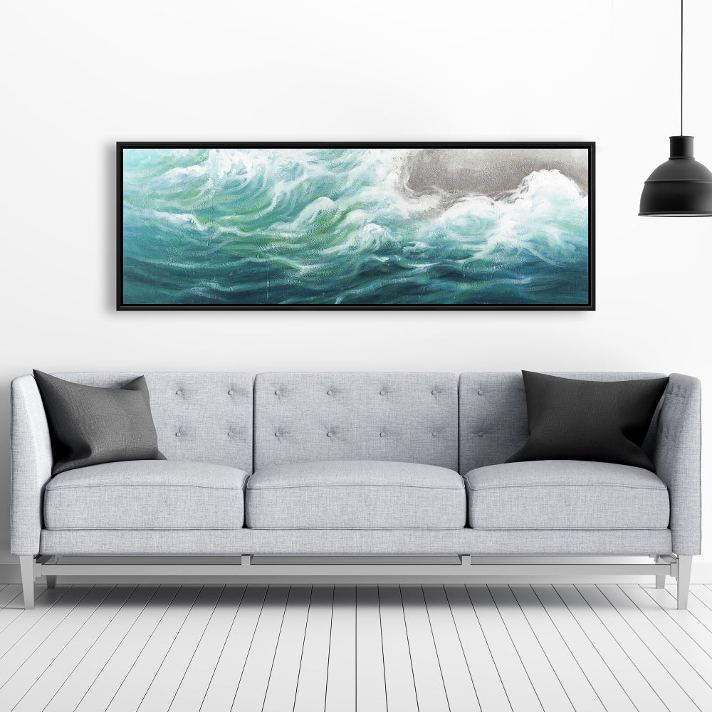 Seaside Marine Coastal Bedroom Framed Canvas Home Decor