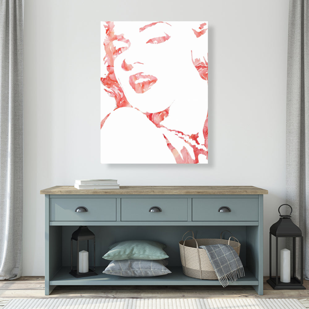 Romantic Flowers Canvas - Glamor Marilyn Monroe Home Decor