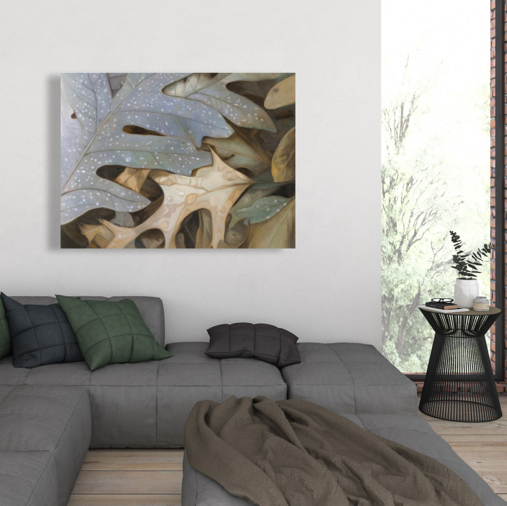 Autumn Leaves Canvas - Brown Floral & Botanical Home Decor