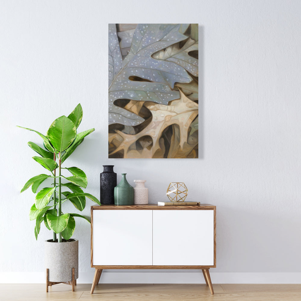 Autumn Leaves Canvas - Brown Floral & Botanical Home Decor