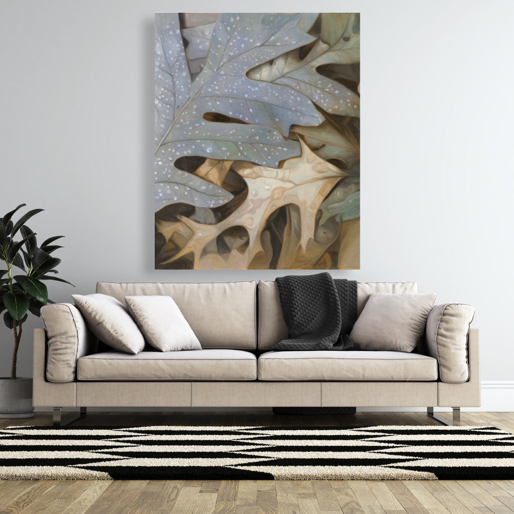 Autumn Leaves Canvas - Brown Floral & Botanical Home Decor