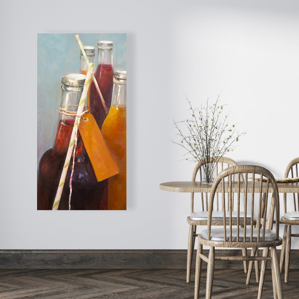 Summer Drinks Canvas | Modern Kitchen Decor - Contemporary Art