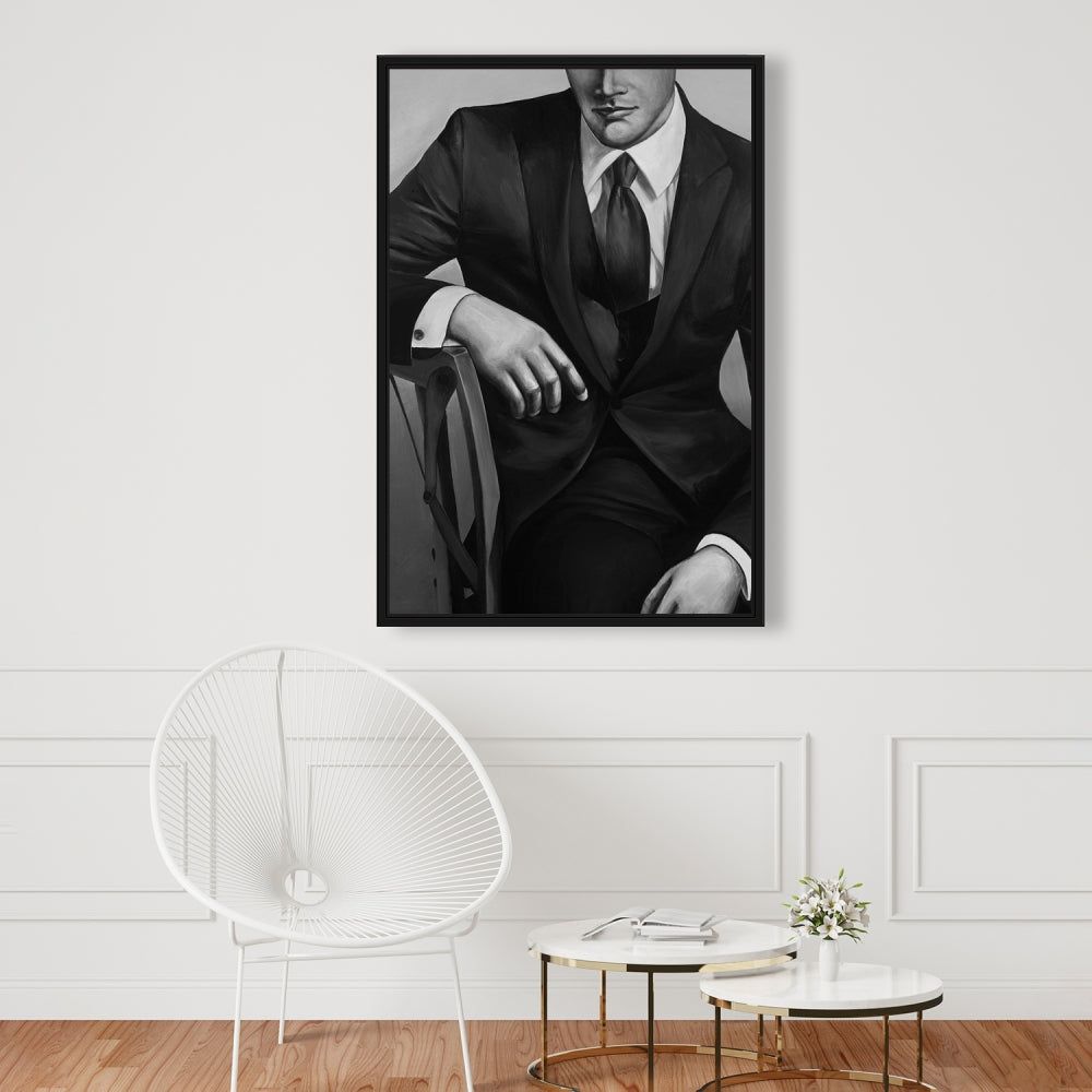 Toile d'homme d'affaires contemporain | Décoration murale moderne pour chambre à coucher