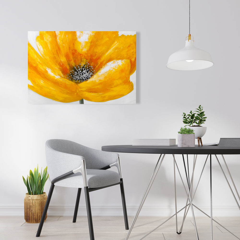 Beautiful Yellow Flower Canvas | Botanical Home Decor