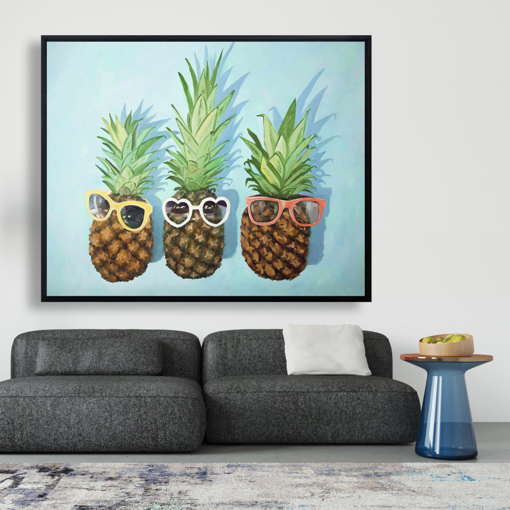 Toile « Ananas d'été » – Décoration de chambre | Art mural