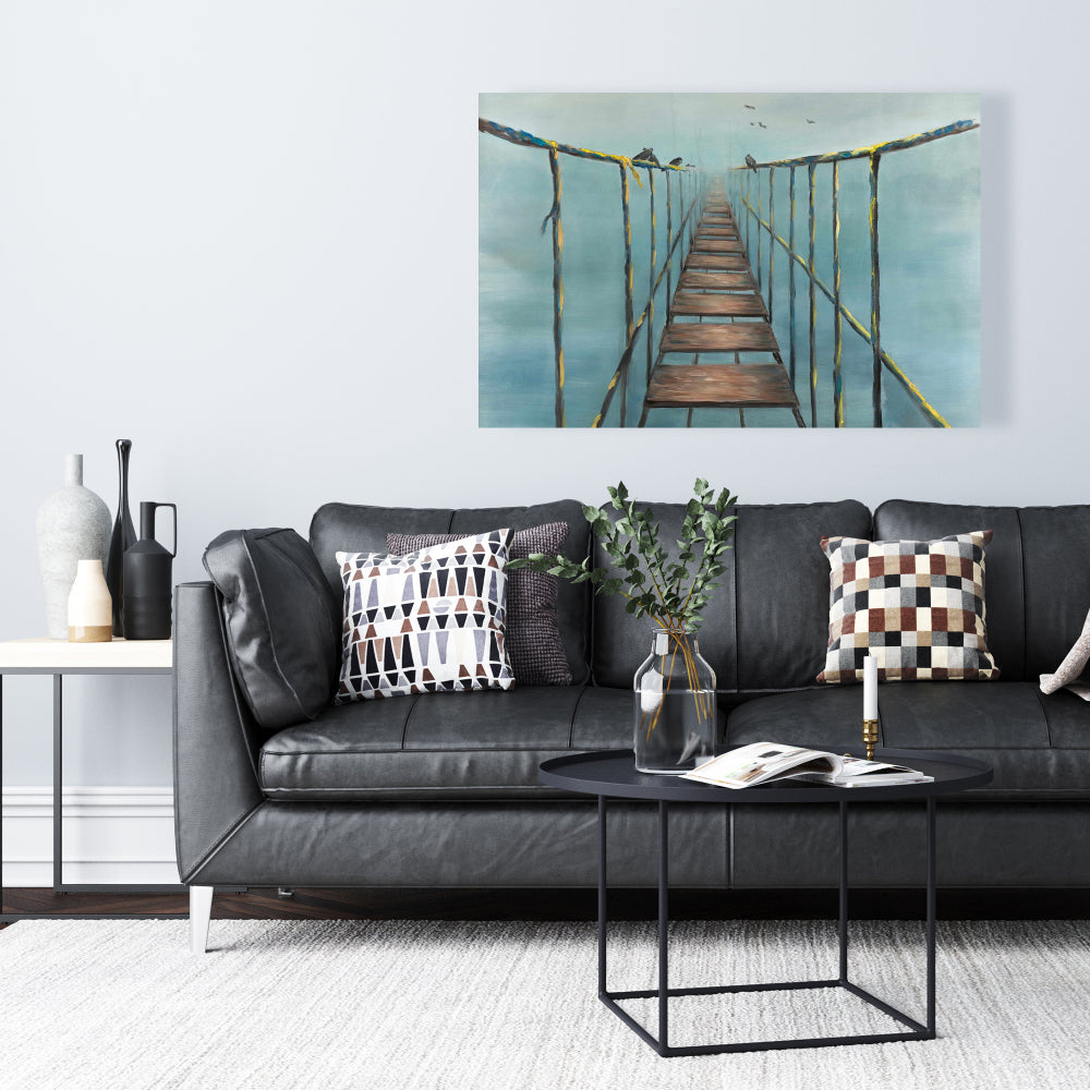 In the Jungle Blue Exotic Landscapes Canvas | Home Decor