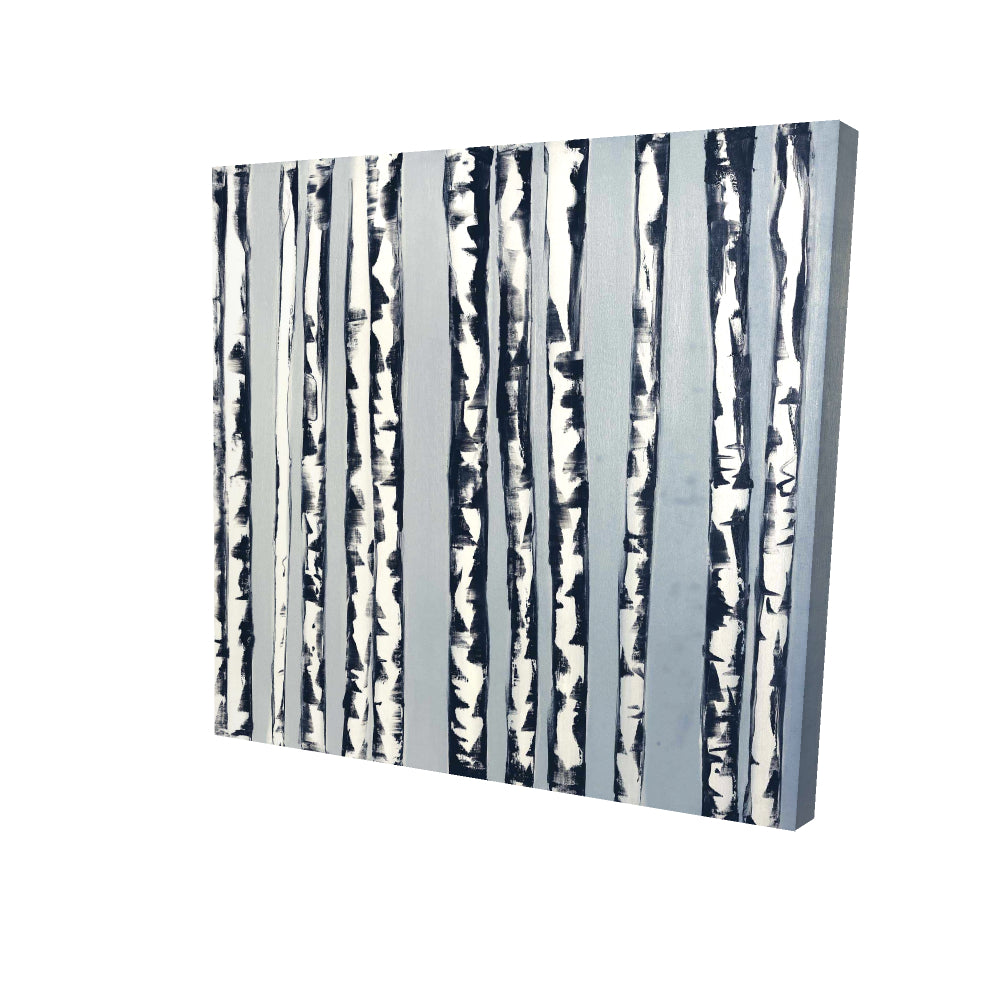 Toile encadrée contemporaine Office Trees - Petits bouleaux