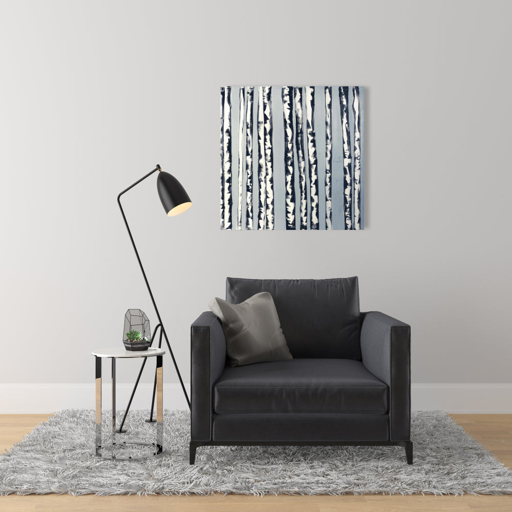 Small Birch Trees Canvas | Contemporary Office Home Decor