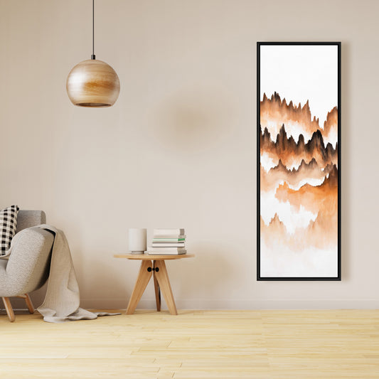 Mountain of Fir Trees | Minimalist Bedroom Canvas Decor