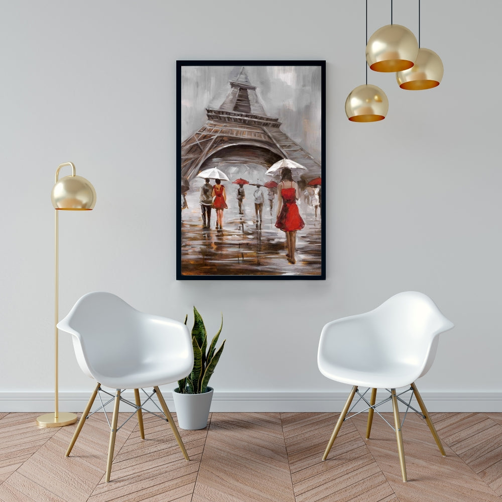 Toile de paysage urbain contemporain | Près de la tour Eiffel