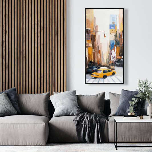 Toile encadrée moderne | Petit matin à New York | Décoration de chambre