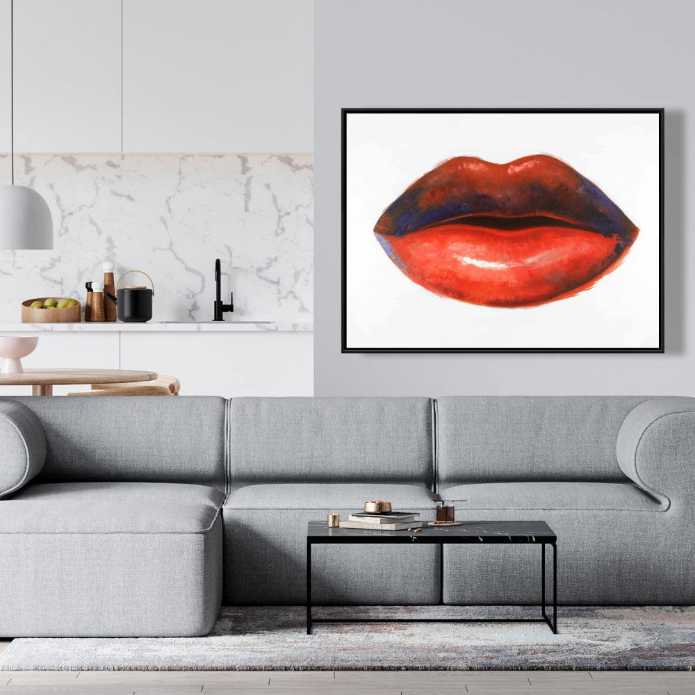 Toile « Rouge à lèvres » | Décoration murale mode et beauté