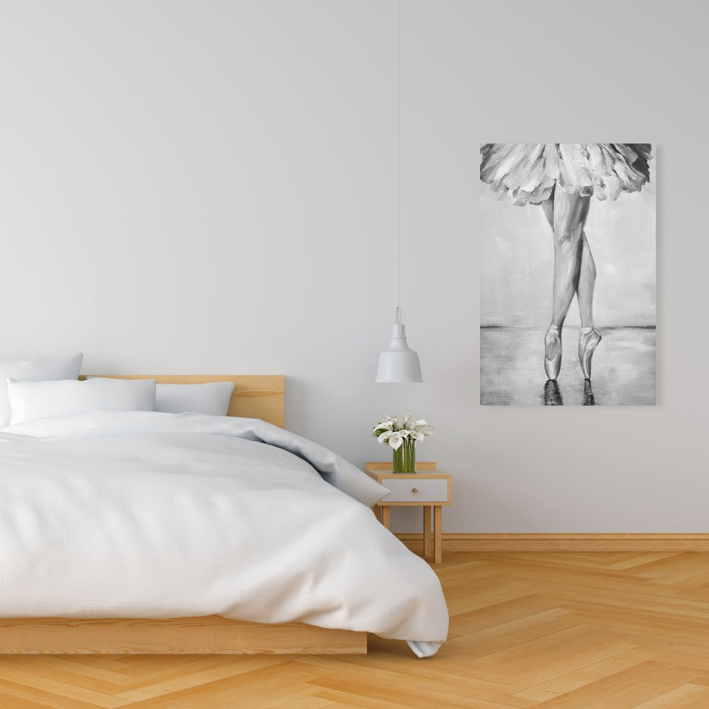 Toile « Pas de ballet classiques » | Décoration d'intérieur monochrome