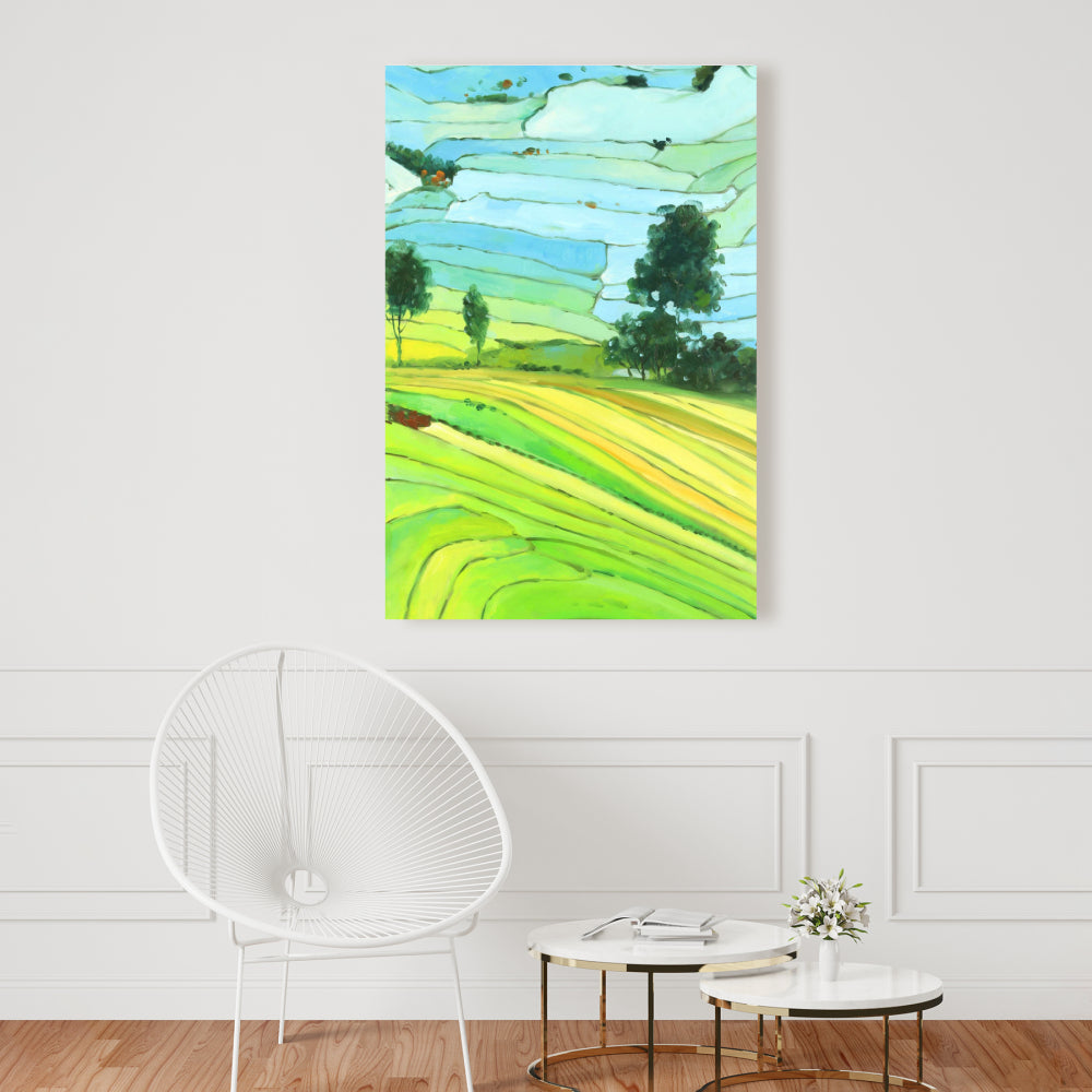 Rice Fields of Vietnam Canvas - Asian Landscape Home Decor