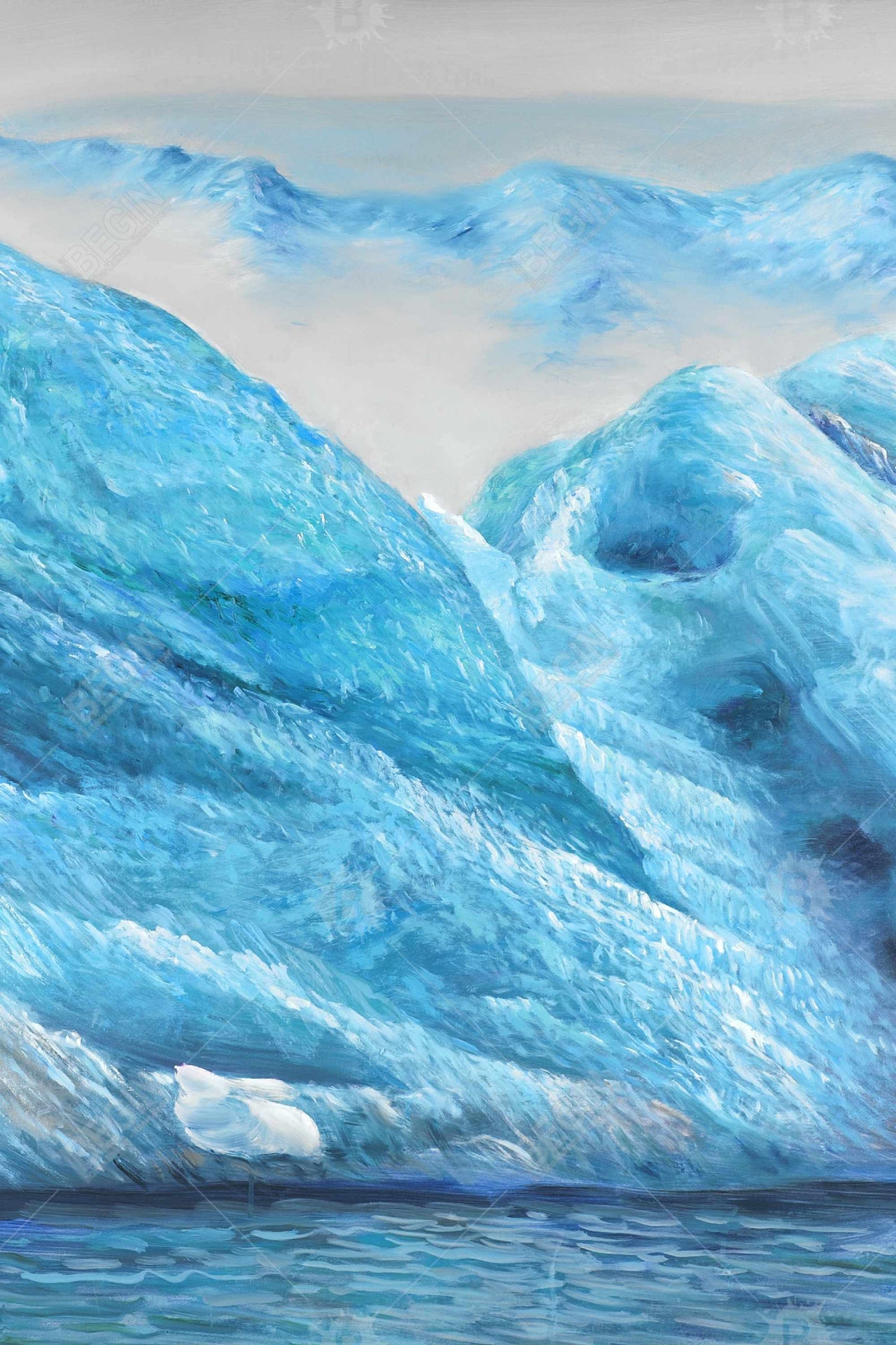 Icebergs Coastal Scenic Magnetic Canvas | Bedroom Wall Decor