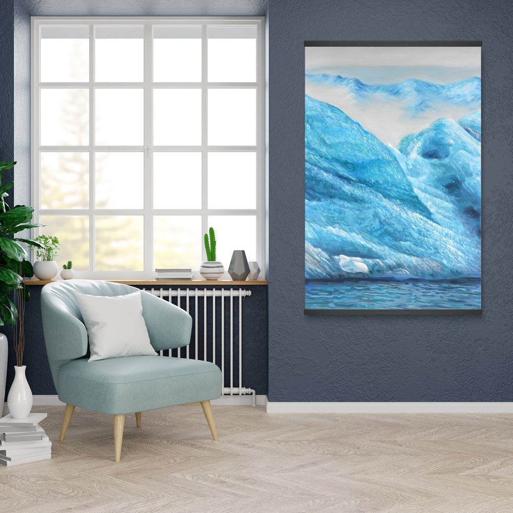 Icebergs Coastal Scenic Magnetic Canvas | Bedroom Wall Decor