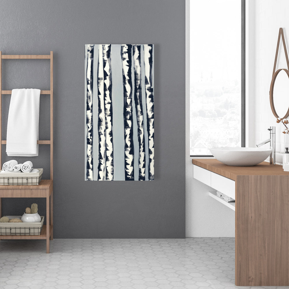 Small Birch Trees Canvas | Contemporary Office Home Decor