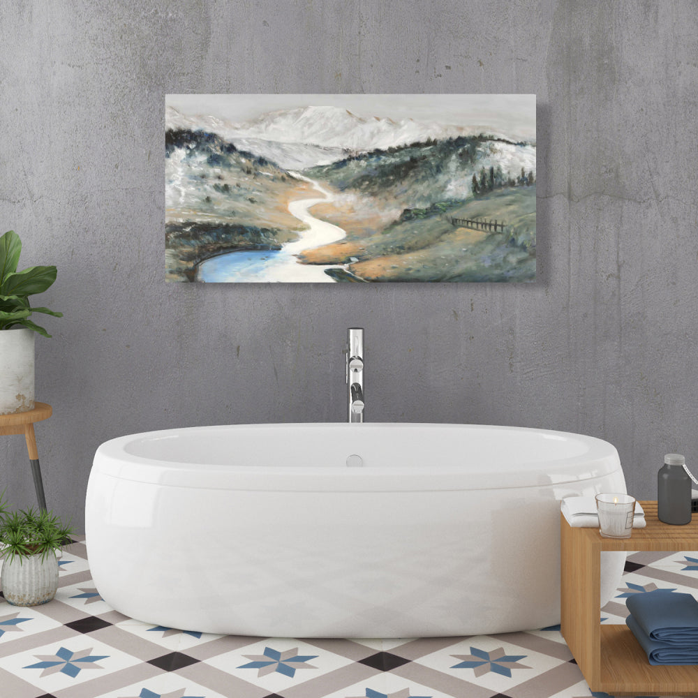 Toile Paysage Bleu Chambre | Décoration Murale