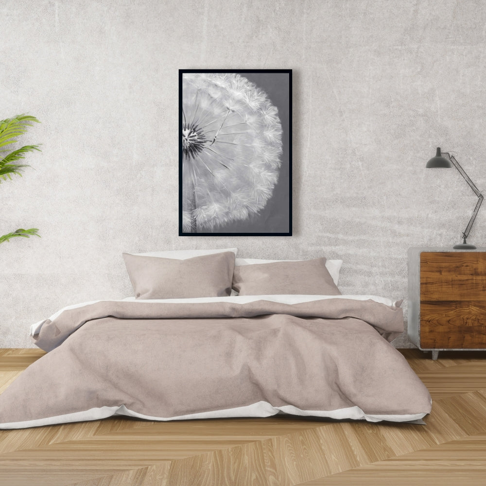 Romantic Dandelion Puff Ball Framed Canvas | Home Decor Art