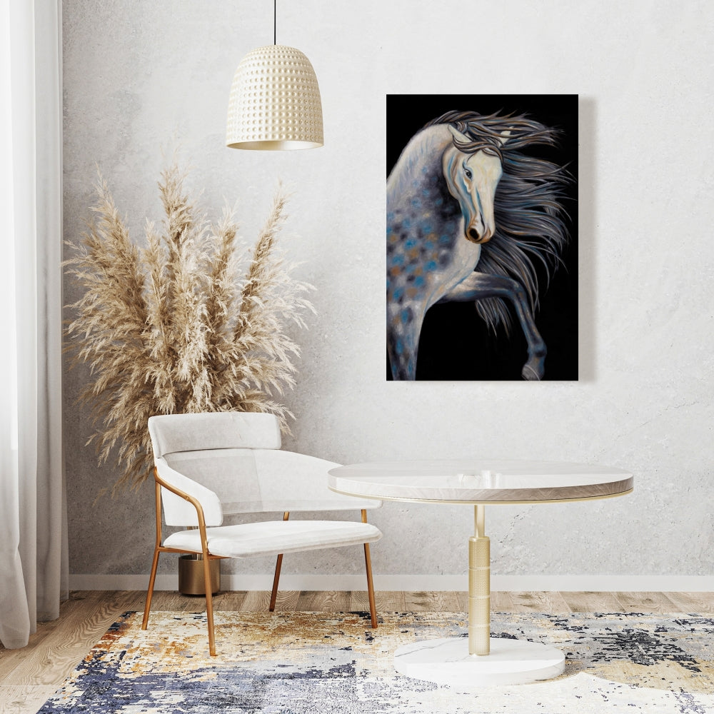 Abstract Horse Canvas | Western Farm Animal Home Decor Art