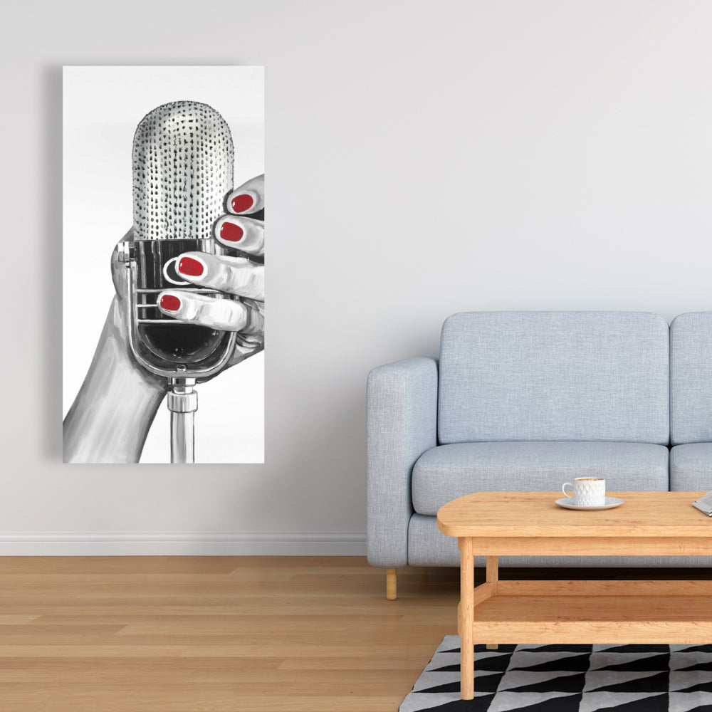 Sing Your Life Retro Gray Canvas - Home Decor Wall Art