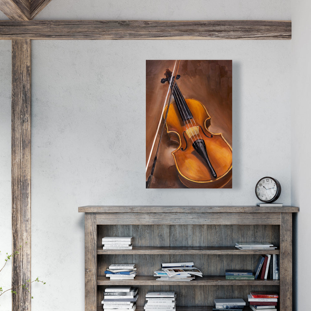Alto Violin Canvas | American Brown Bedroom Wall Decor