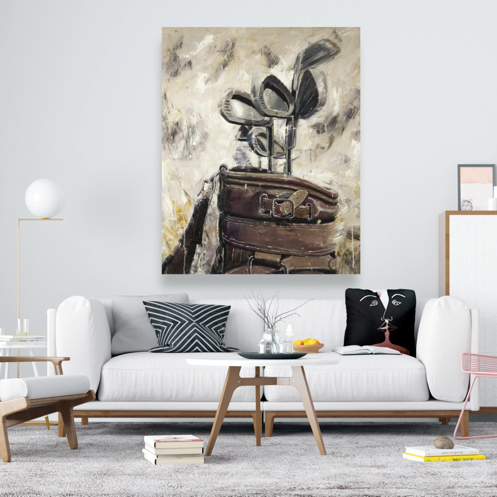 Vintage Golf Bag Canvas - Man Cave Sports & Games Decor