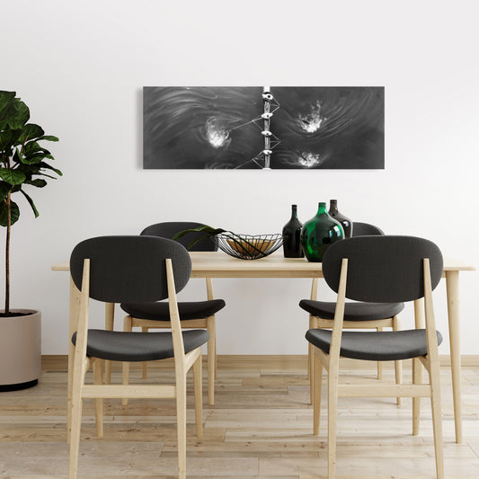 Rowing Boat Race White Canvas - Livingroom Sports Decor