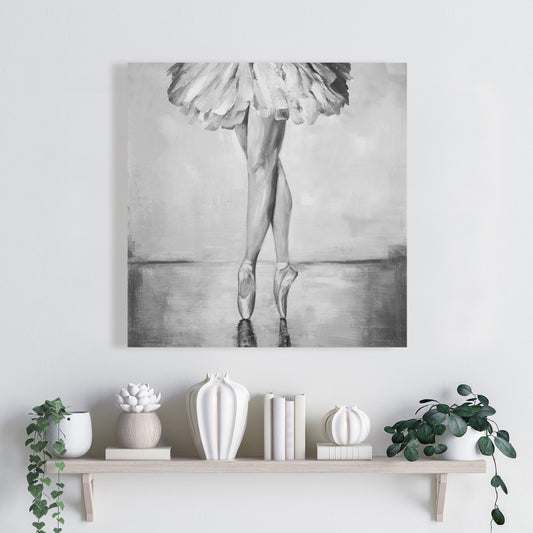 Toile « Pas de ballet classiques » | Décoration d'intérieur monochrome