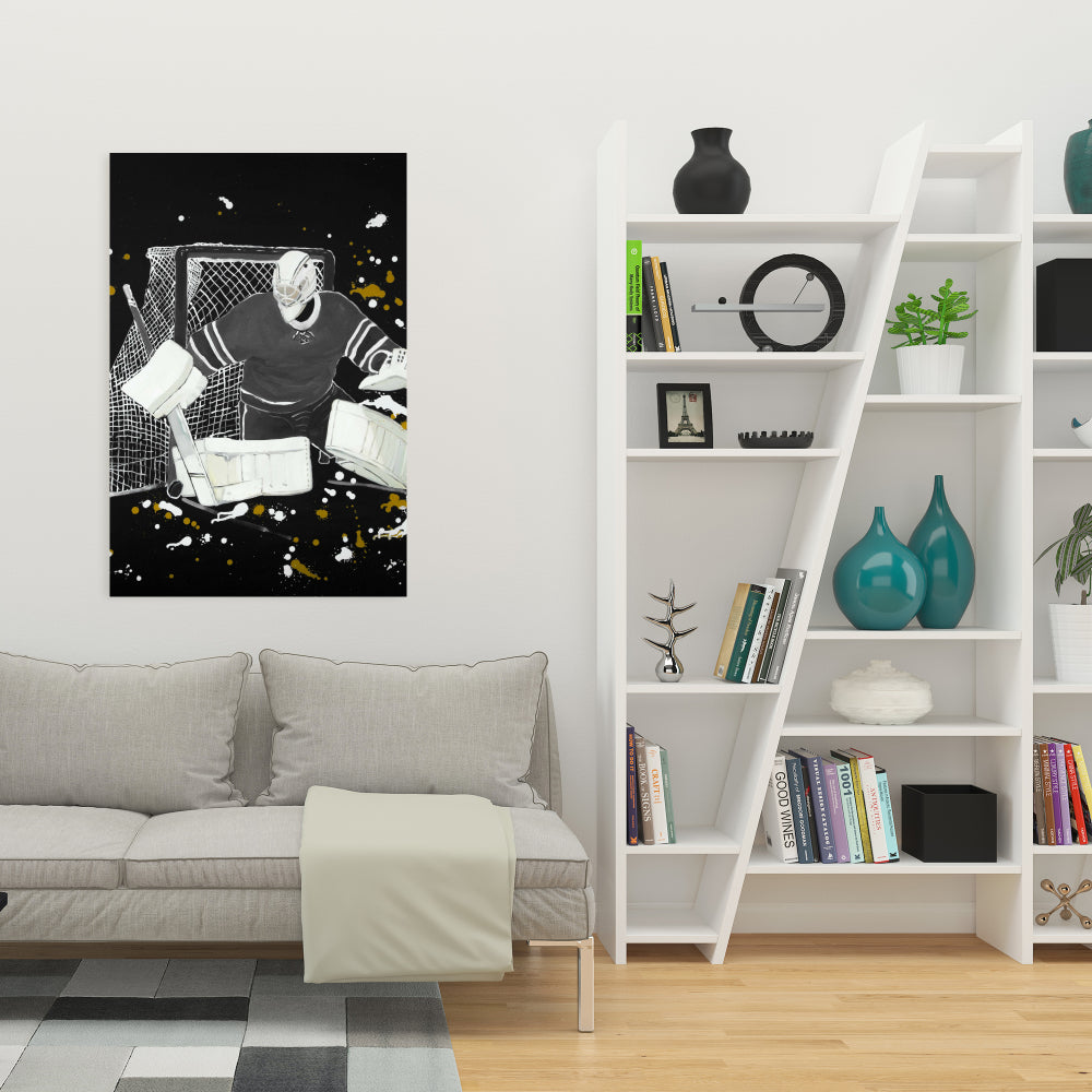 Goalkeeper Hockey Man Bedroom Canvas - Home Decor Wall Art