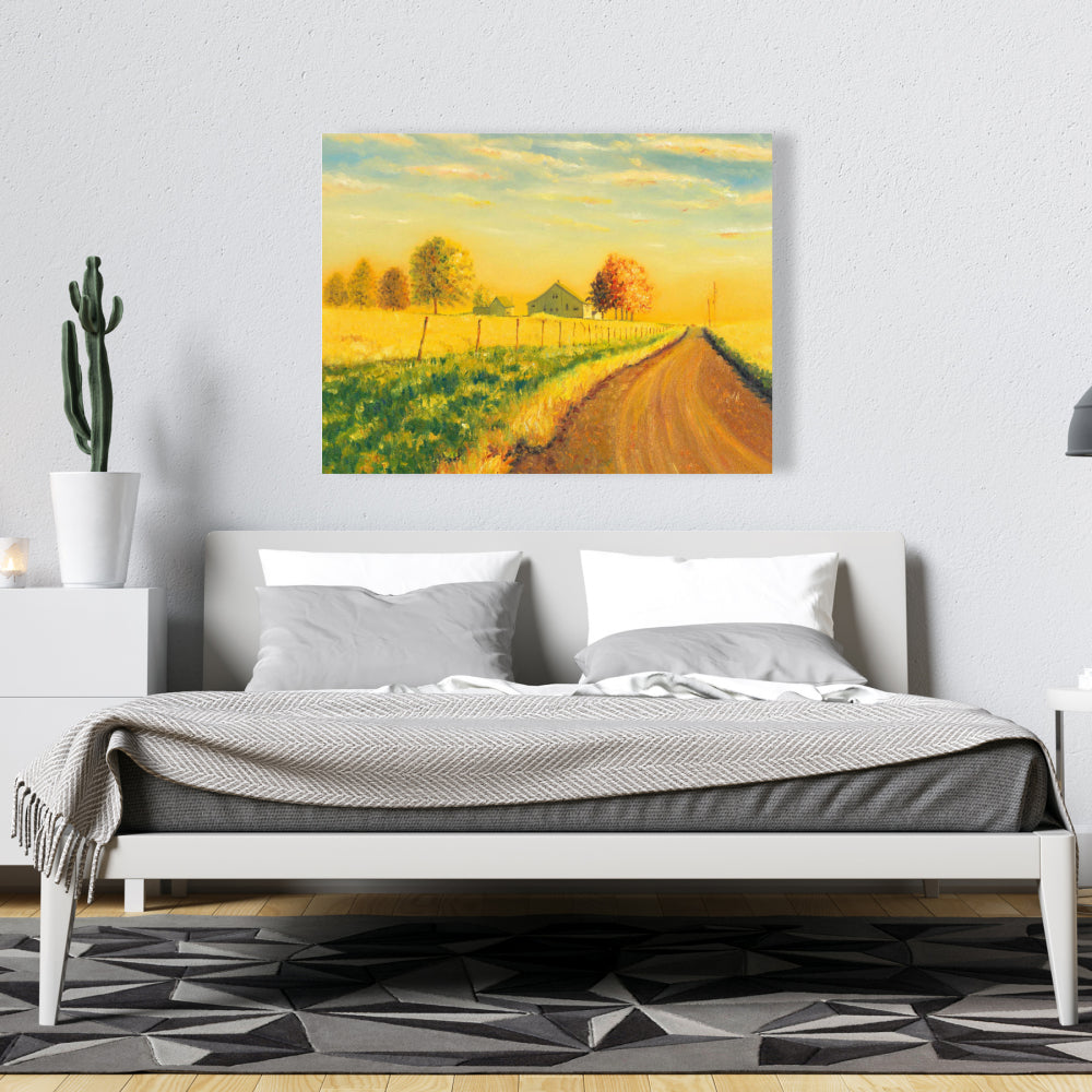 In the Countryside Canvas | Rustic Trees Landscape Decor