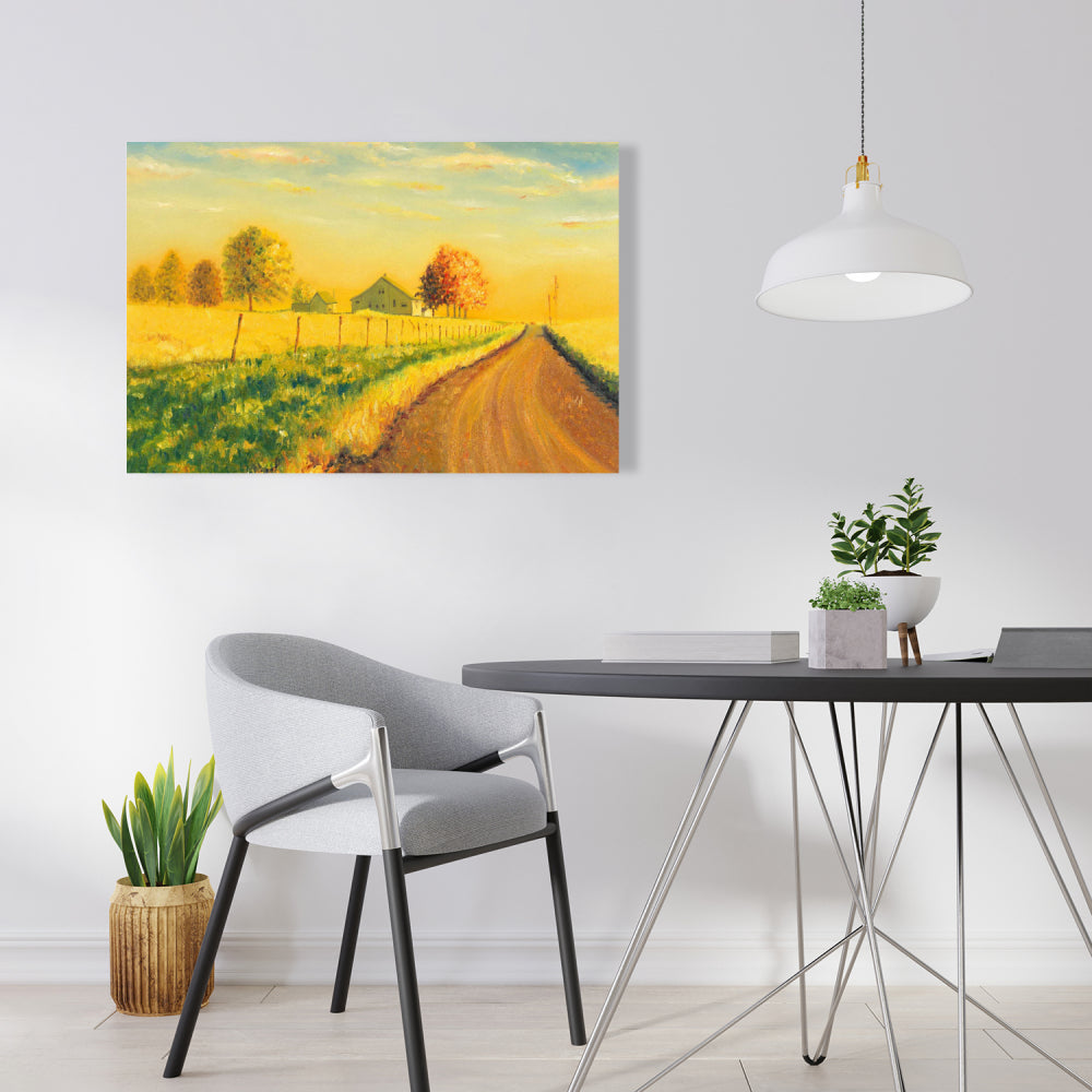 In the Countryside Canvas | Rustic Trees Landscape Decor