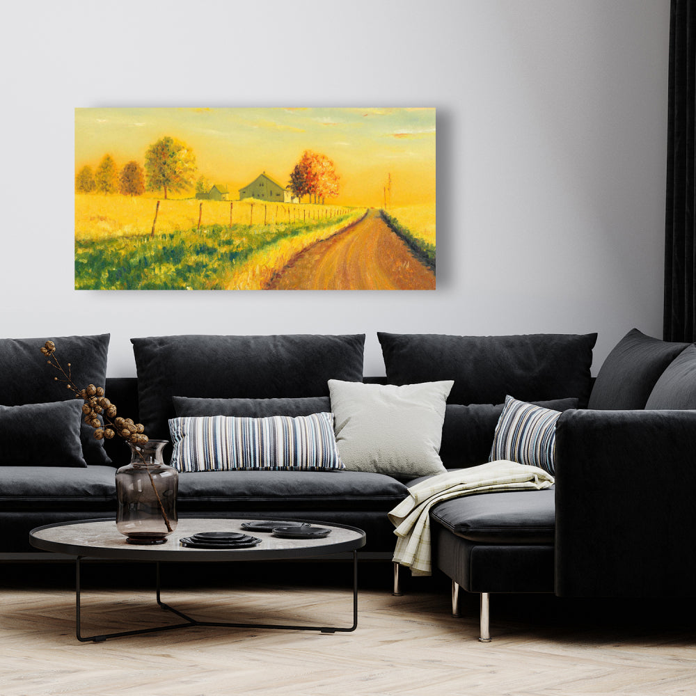 In the Countryside Canvas | Rustic Trees Landscape Decor