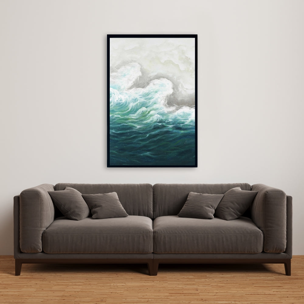 Seaside Marine Coastal Bedroom Framed Canvas Home Decor