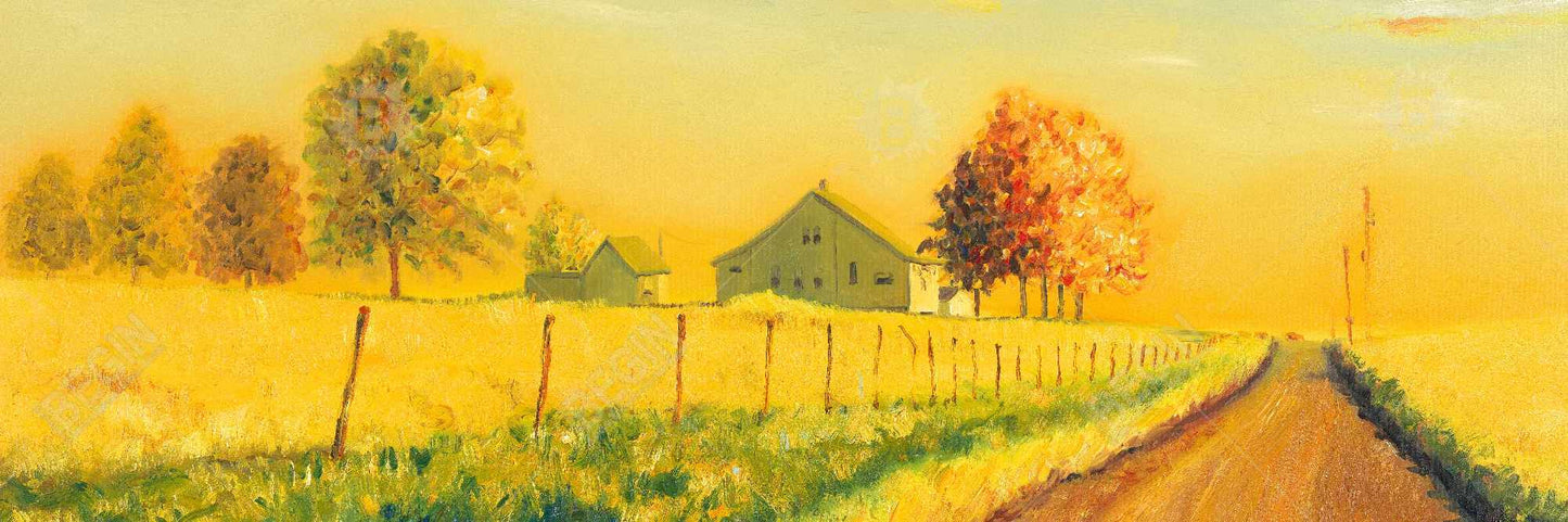 In the Countryside Canvas | Rustic Trees Landscape Decor