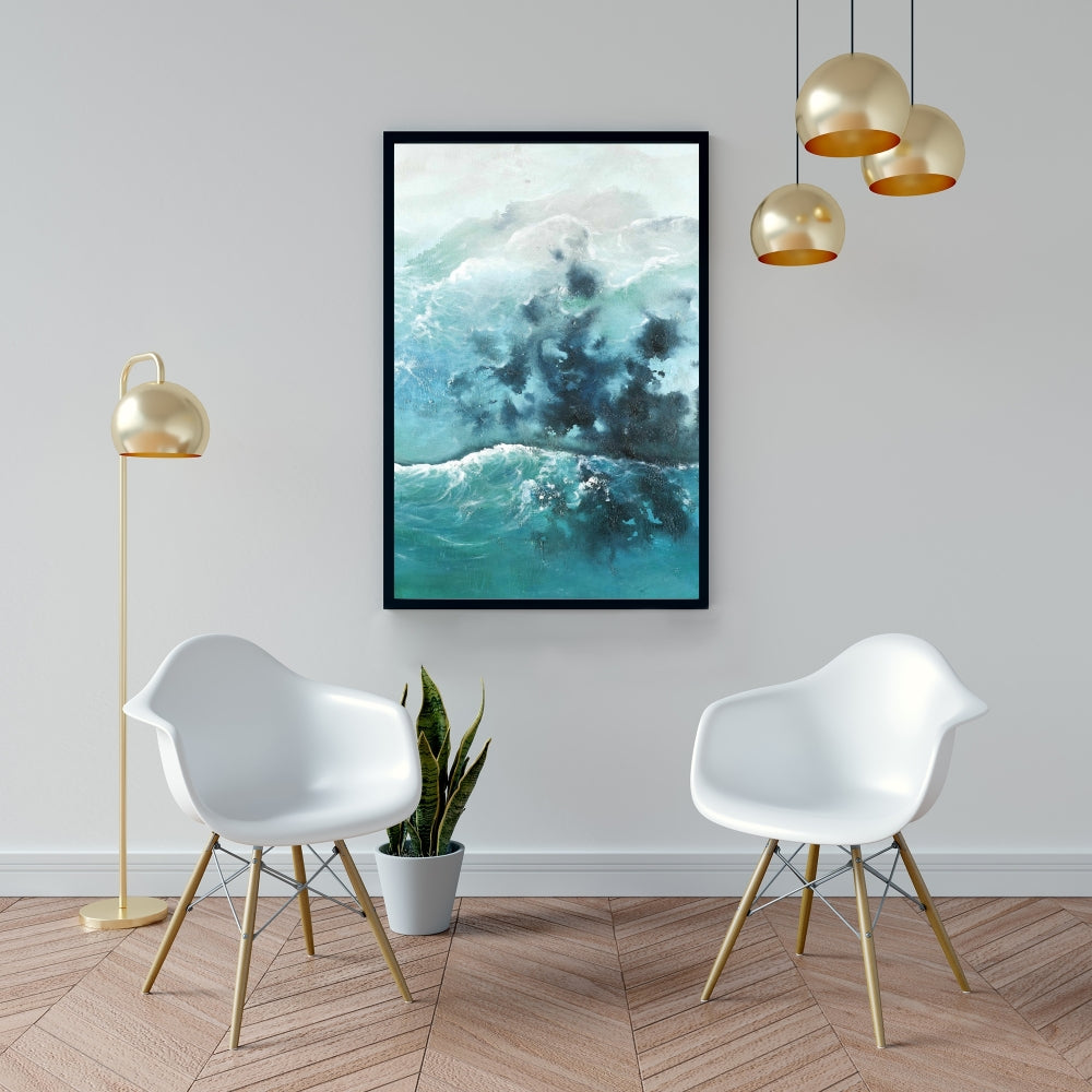 Seaside of the Caribbean Blue Bedroom Canvas | Marine Decor